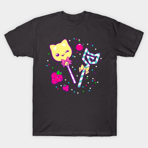 Kawaii Kitty Sprinkles T-Shirt by HaloSenpai